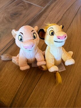 Disney Lion King Cub Plush Pair - Pink and Yellow